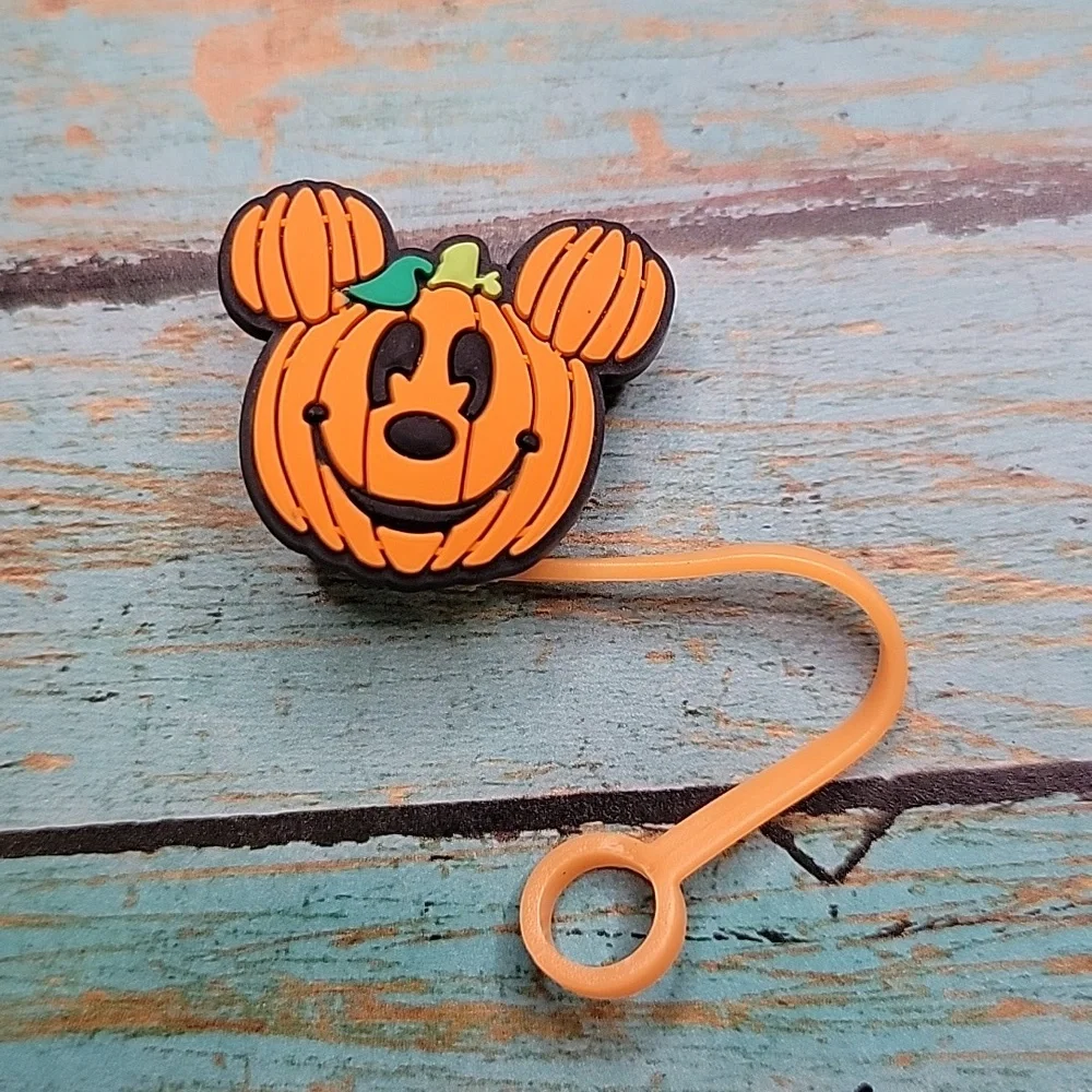 Mickey Mouse Pumpkin Straw Topper - Picture 3 of 5